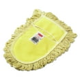 thumbnail image 1 of Cotton Looped-End, Trapper Wedge Dust Mop Head - Yellow, 1 of 2