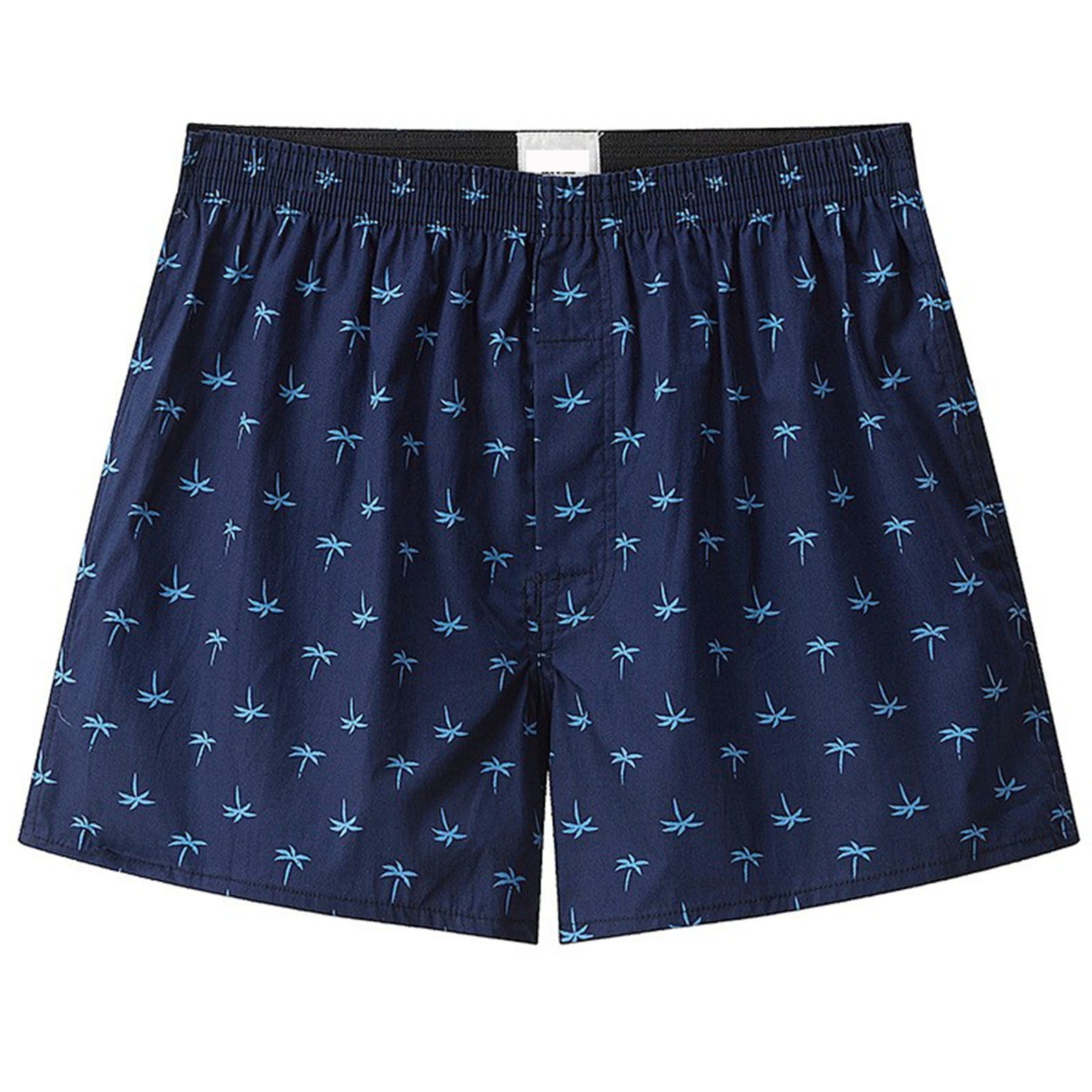 Cotton Loungewear Shorts for Men Summer Pajamas Pant Elastic Waisted