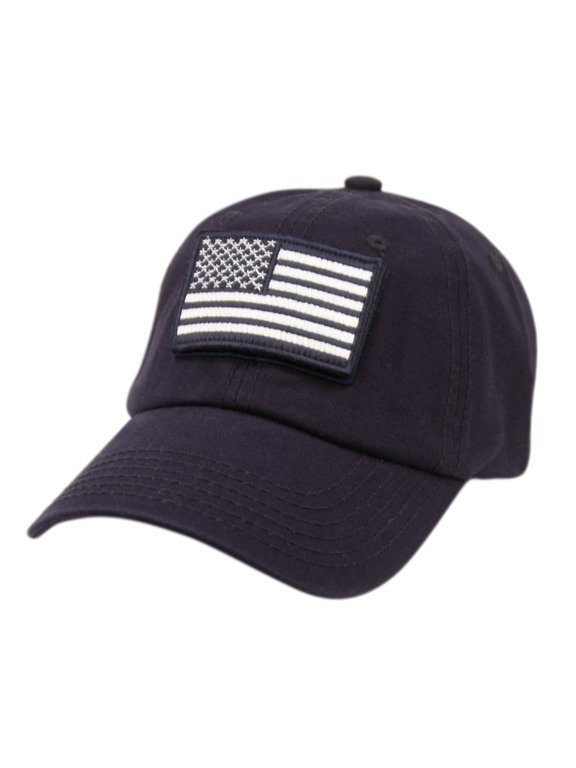 Cotton Low Profile Tactical Operator USA Flag Patch Buckle Cap