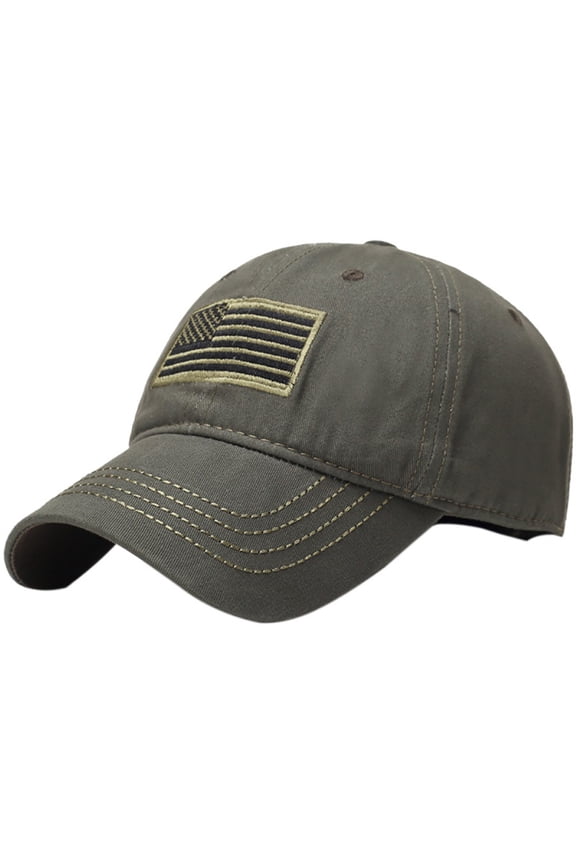 Cotton Low Profile Tactical Operator USA Flag Patch Buckle Mesh Cap