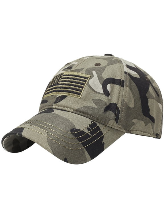 Cotton Low Profile Tactical Operator USA Flag Patch Buckle Mesh Cap