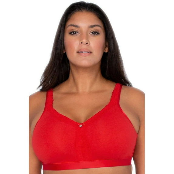 Cotton Luxe Unlined Wireless Bra - Diva Red - Final Sale!