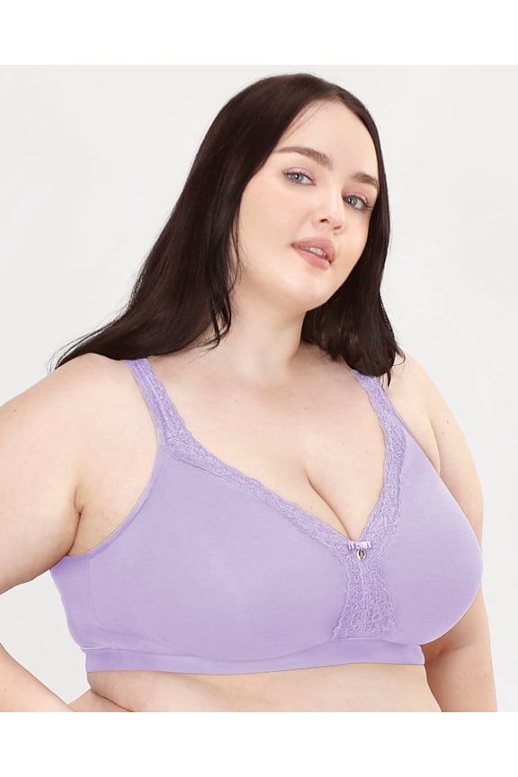 Cotton Luxe Unlined Wireless Bra - Lavender Mist