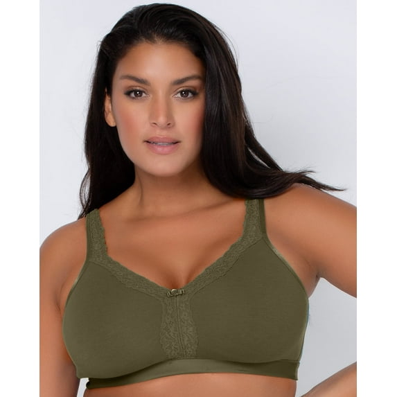 Cotton Luxe Unlined Wireless Bra - Olive Night