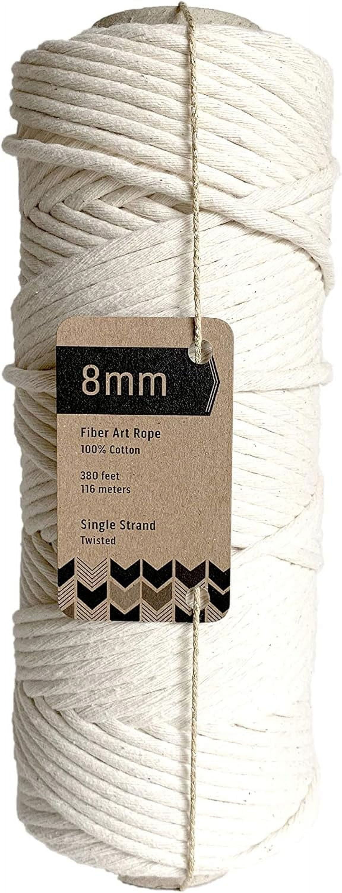 Cotton Macrame Cord/Single Strand Bulk Knotting Rope