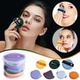 thumbnail image 1 of Cotton Makeup Puffs, Foundation Applicator Pads, 7-Pack Soft Washable Cosmetic Powder Puff Set with Shoulder Strap, Standard Size Seamless Smooth Makeup Tool for Face Concealer Blush, 1 of 9