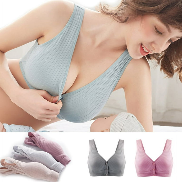 Cotton Maternity Nursing Bras Pregnant Breastfeeding Pregnancy Women  Underwear Breast Feeding Bra