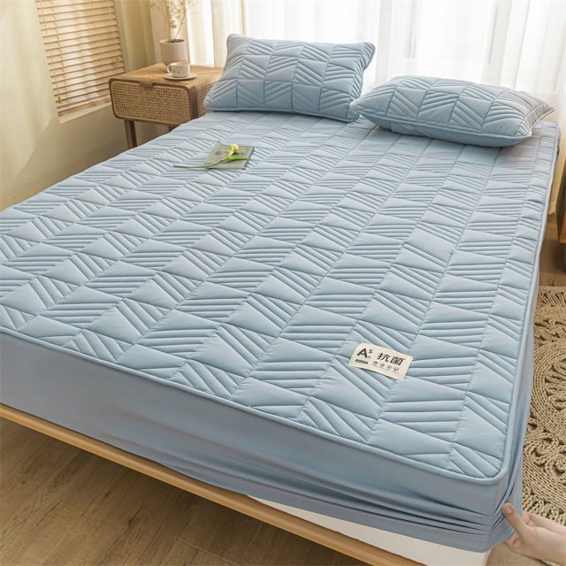 Cotton Mattress Cover Thickened Pad Breathable Soft Bed Cover Bed Linen