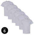 thumbnail image 1 of Cotton Men T-Shirt Gildan Pack of 6 Black Gray Color  Basic Casual Short Sleeve Men Tee, 1 of 2