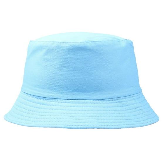 Cotton Men Women Summer Fishing Hat Solid Color Fisherman Beach Festival Sun Cap Bucket Cap