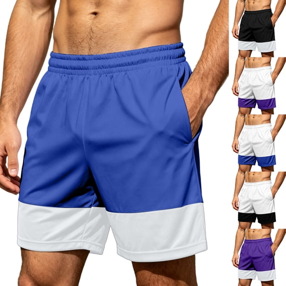 Cotton Men’s Casual Shorts, Loose Fit Quick Dry Breathable Sports & Daily Relaxed Shorts, Elastic Waist Drawstring for Gym Workout Activewear | JASKFLY,Pink L