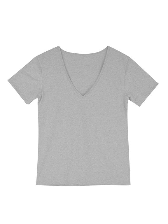 Cotton Men's T-Shirts Short Sleeve Deep V-Neck Basic T-Shirt Muscle Gym Tops Workout Bodybuilding Summer Shirts