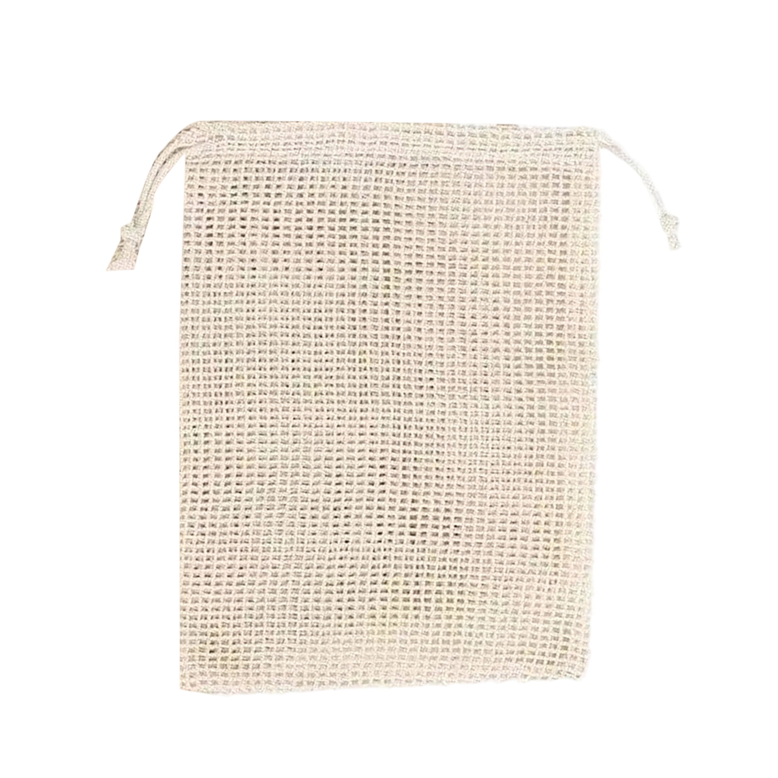 Cotton Mesh Bag with Drawstring Closure, Reusable Washable Organizer ...