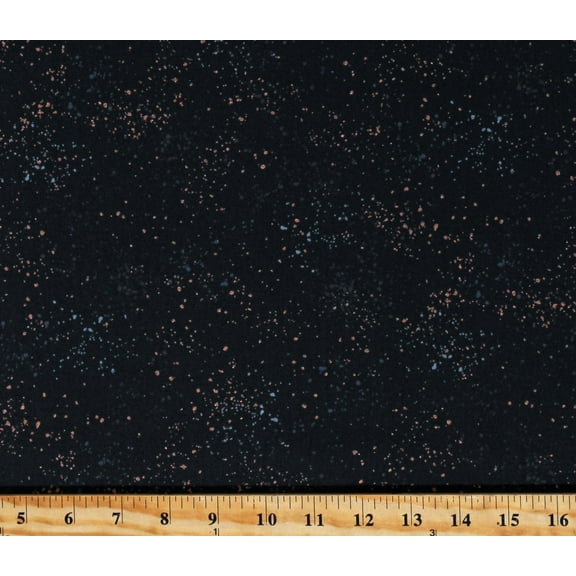 Cotton Metallic Gold Flecks Blender Speckled Metallic Black Ruby Star Society Cotton Fabric Print by the Yard (RS5027-61M)
