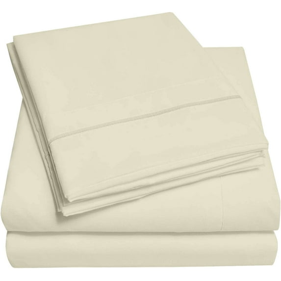 Cotton Metrics 100% Organic Cotton Boating Sheet Set 600TC Universal-AFT-Berth The Best Boat AFT Berth Bedding Fits mattresses up to 6” Depth - Great Gift for Boaters (Ivory)