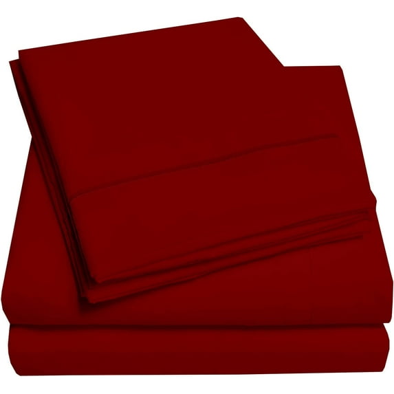 Cotton Metrics 100% Organic Cotton Boating Sheet Set 600TC Universal V Berth The Best Boat V Berth Bedding Fits mattresses up to 6” Depth - Great Gift for Boaters (Burgundy)