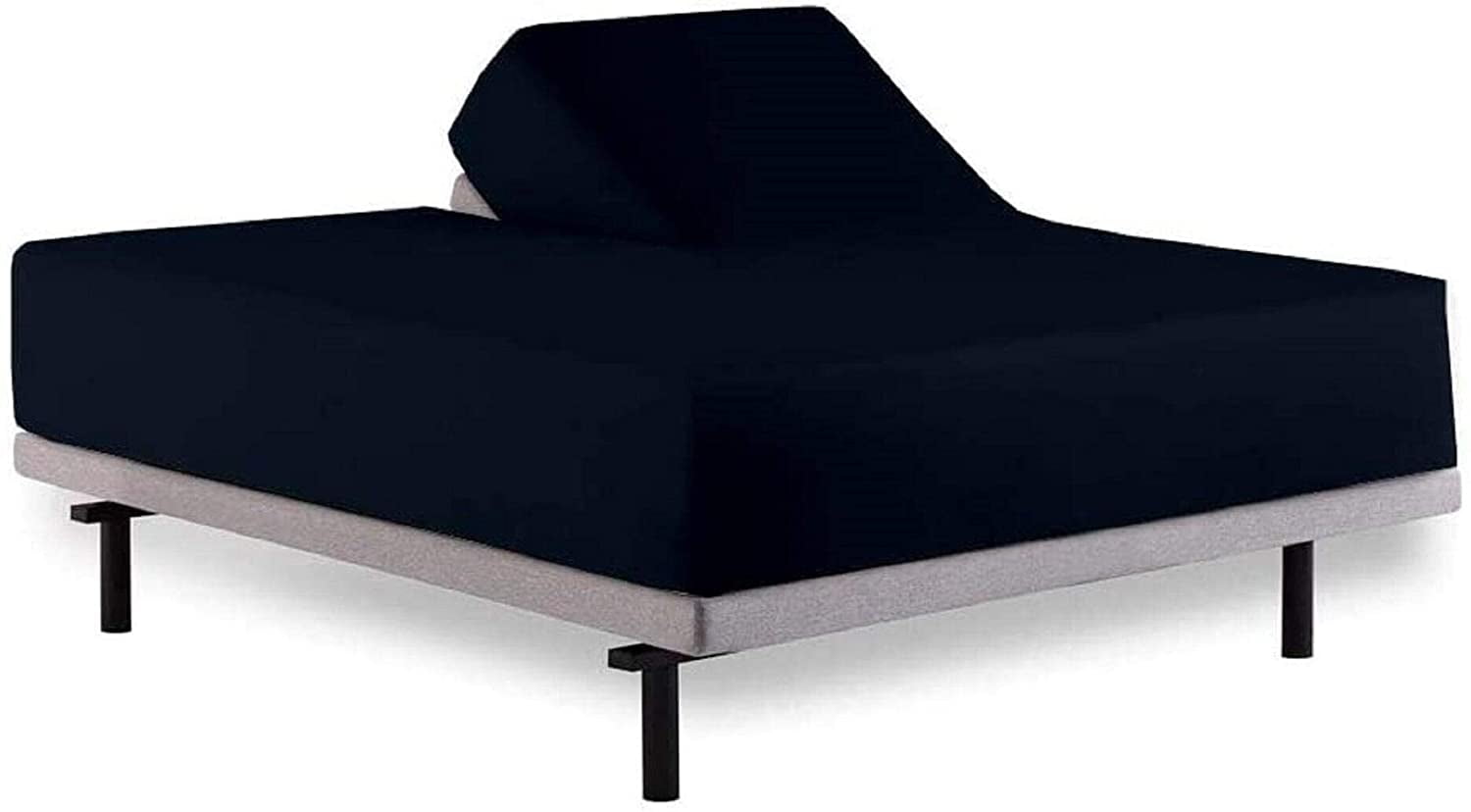 Navy Blue Egyptian Cotton Split Head King Sheet Set