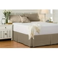 thumbnail image 1 of Cotton Metrics Bed Skirt Queen Size 100% Organic Cotton 800 Thread Count Premium Tailored Fit 1pc Bedskirt Queen size 18" Drop Length Taupe Solid, 1 of 6