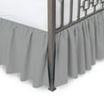 thumbnail image 1 of Cotton Metrics Bed Skirt Queen Size 100% Organic Cotton 800TC 1pc Dust Ruffle Bedskirt Queen Size 22" Drop Length Silver Grey Solid, 1 of 6
