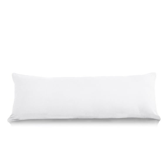 Cotton Metrics Body Pillow Cover Pillowcase 20 x 72 Zipper Closer 100% Organic Cotton 800 Thread Count Premium White Body Pillowcases Pillow Covers, 20 x 72 inch