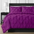 thumbnail image 1 of Cotton Metrics Duvet Cover Set with Zipper & Corner Ties 800TC 100% Organic Cotton 3pc Duvet Cover Set Queen Size Quilt Cover (Purple), 1 of 4
