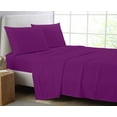 thumbnail image 1 of Cotton Metrics King 4pc Sheet Set Purple 600TC 100% Organic Cotton King Size Bedding Set (Fitted sheet, Flat sheet, 2 Pillowcases) (King, Purple), 1 of 5
