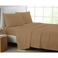 thumbnail image 1 of Cotton Metrics Linen Heavy Quality Top Bed Sheets 1000TC 100% Organic Cotton Flat Sheet Cal King Size, Flat Bed Sheets (Simply Taupe), 1 of 5