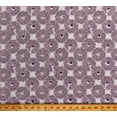 thumbnail image 1 of Cotton Mice Mouse Holes Nests Woodland Animals Autumn Fields...Reloved Light Purple Cotton Fabric Print by the Yard (A679-2), 1 of 1