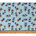 thumbnail image 1 of Cotton Mickey & Minnie Mouse Classic Pack Disney Characters on Light Blue Kids Cotton Fabric Print by the Yard (77124-A620715), 1 of 1