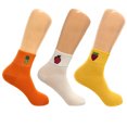 thumbnail image 1 of Cotton Mini Crew Socks for Women Thin and Breathable 3 Pairs - Style 2, 1 of 5
