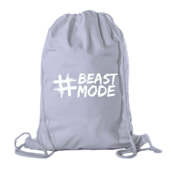 Cotton Motivational Gym Quote Bag, Gym Backpack with Inspirational Gym Quotes