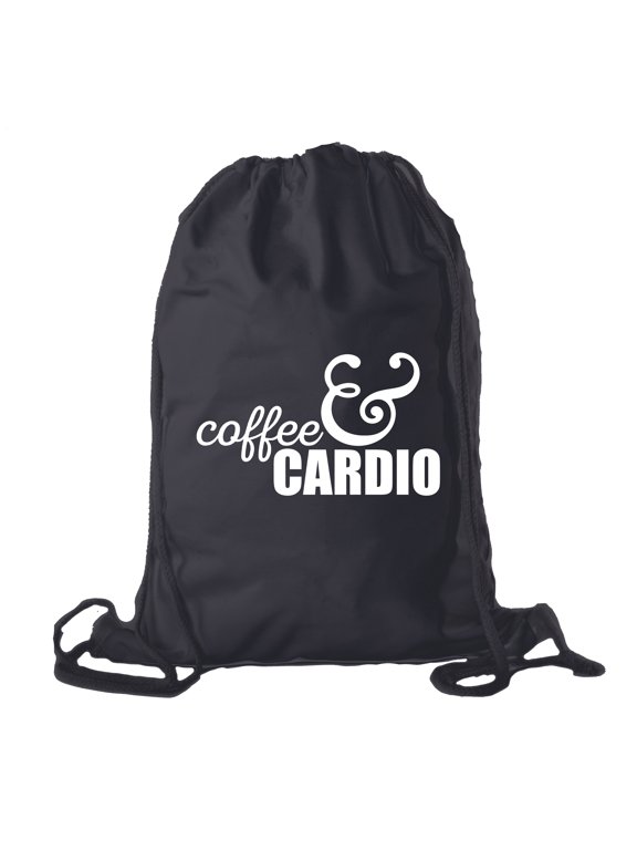 Cotton Motivational Gym Quote Bag, Gym Backpack with Inspirational Gym Quotes