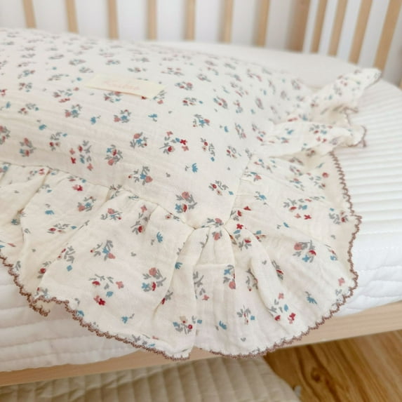 Cotton Muslim Children's Toddler Pillowcase, All Cotton Double-layer Pillowcase, Cute Ultra Soft Travel Pillow, Suitable for Boys and Girls, Machine Washable Bedding, Durable Pillowcase