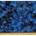 thumbnail image 1 of Cotton Nature's Wonder Sky Galaxy Cosmos Clouds Stars Lights Landscape Sky Blue Cotton Fabric Print by the Yard (SRKD-20819-69-MIDNIGHT), 1 of 1