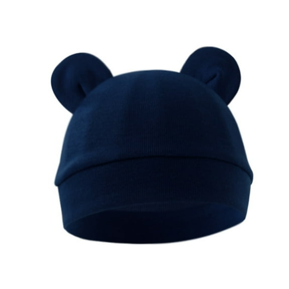 Cotton Newborns Bonnet 0-3 Months Baby Fetal Caps Spring Thin Infants Head Protectors Hat for Daily Wear & Hospital