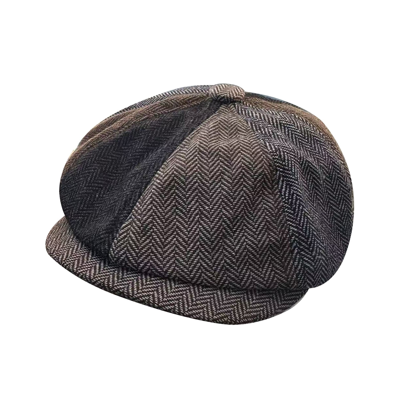 Cotton Newsboy Cap for Men Women - Adjustable Size 8 Panel  display picture 3