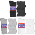 thumbnail image 1 of Cotton Non-Binding Diabetic & Circulatory Crew Socks (12-Pair), 1 of 5