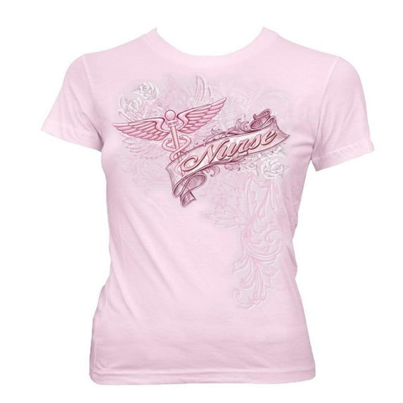 Cotton Nursing Victorian Script Graphic T-Shirt