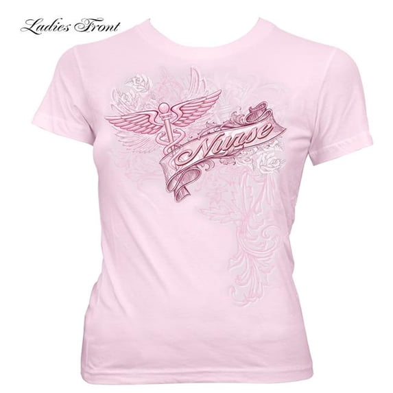Cotton Nursing Victorian Script Graphic T-Shirt