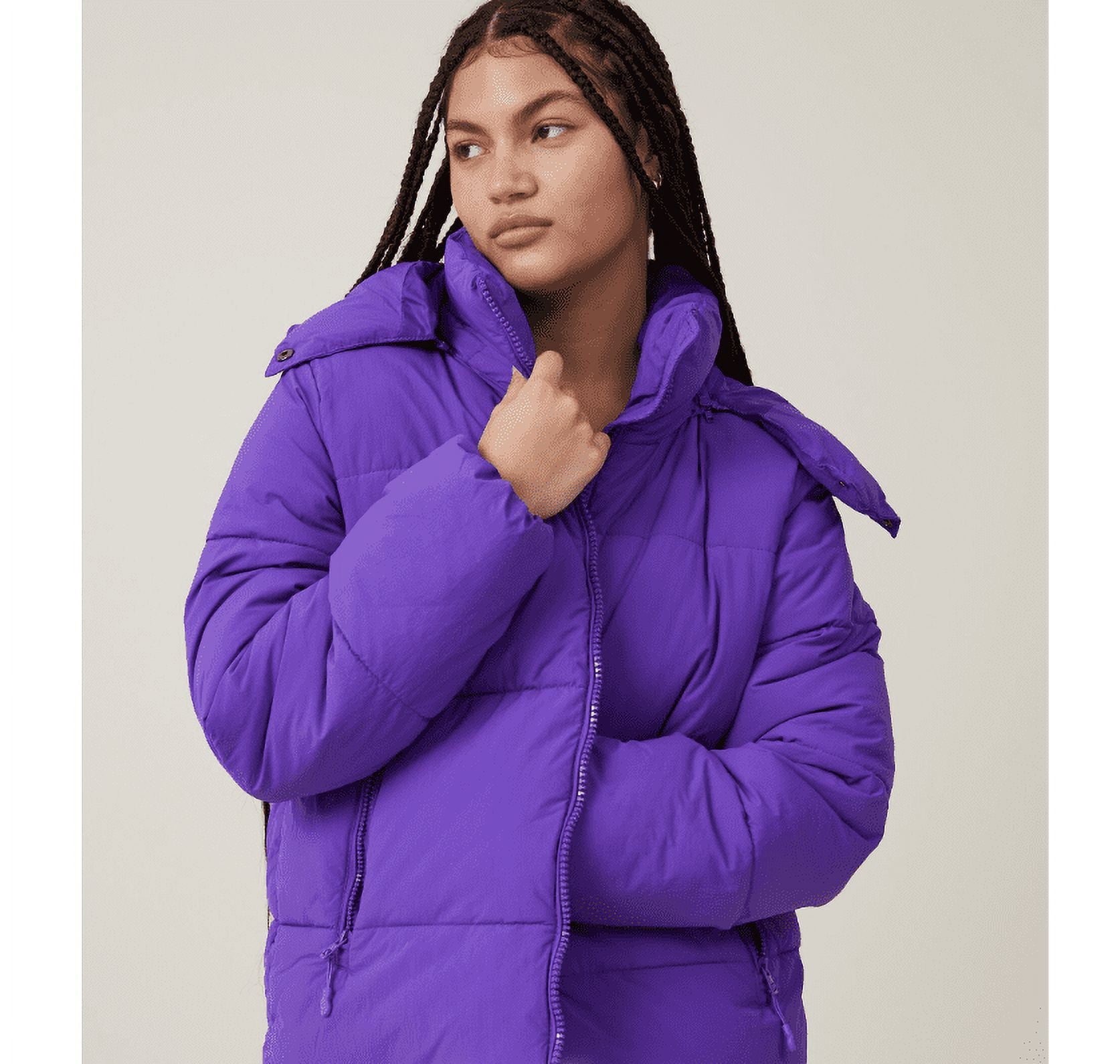 Cotton On Body Recycled Mother Puffer Jacket 3.0 Royal Purple Medium