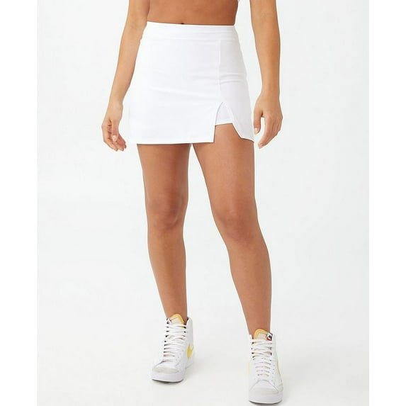 Cotton On Body Womens Smoothing Basketball Skirt White L