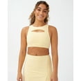 thumbnail image 1 of Cotton On Body Womens Smoothing Cut Out Vestlette Top Golden Haze L, 1 of 3