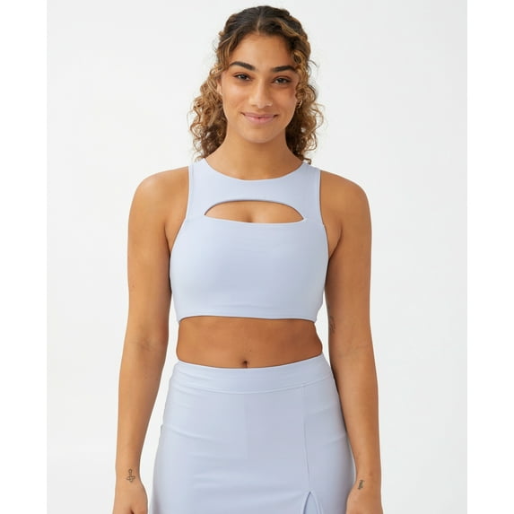 Cotton On Body Womens Smoothing Cut Out Vestlette Top Iced Sky S