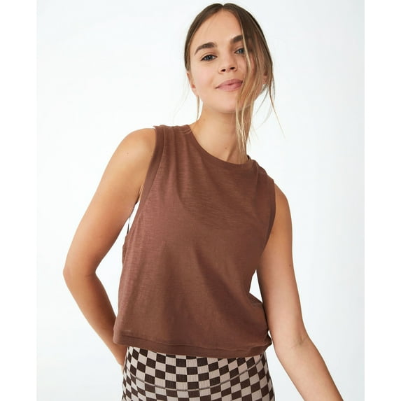 Cotton On Body Womens The Tank Top Toasted Hazelnut S