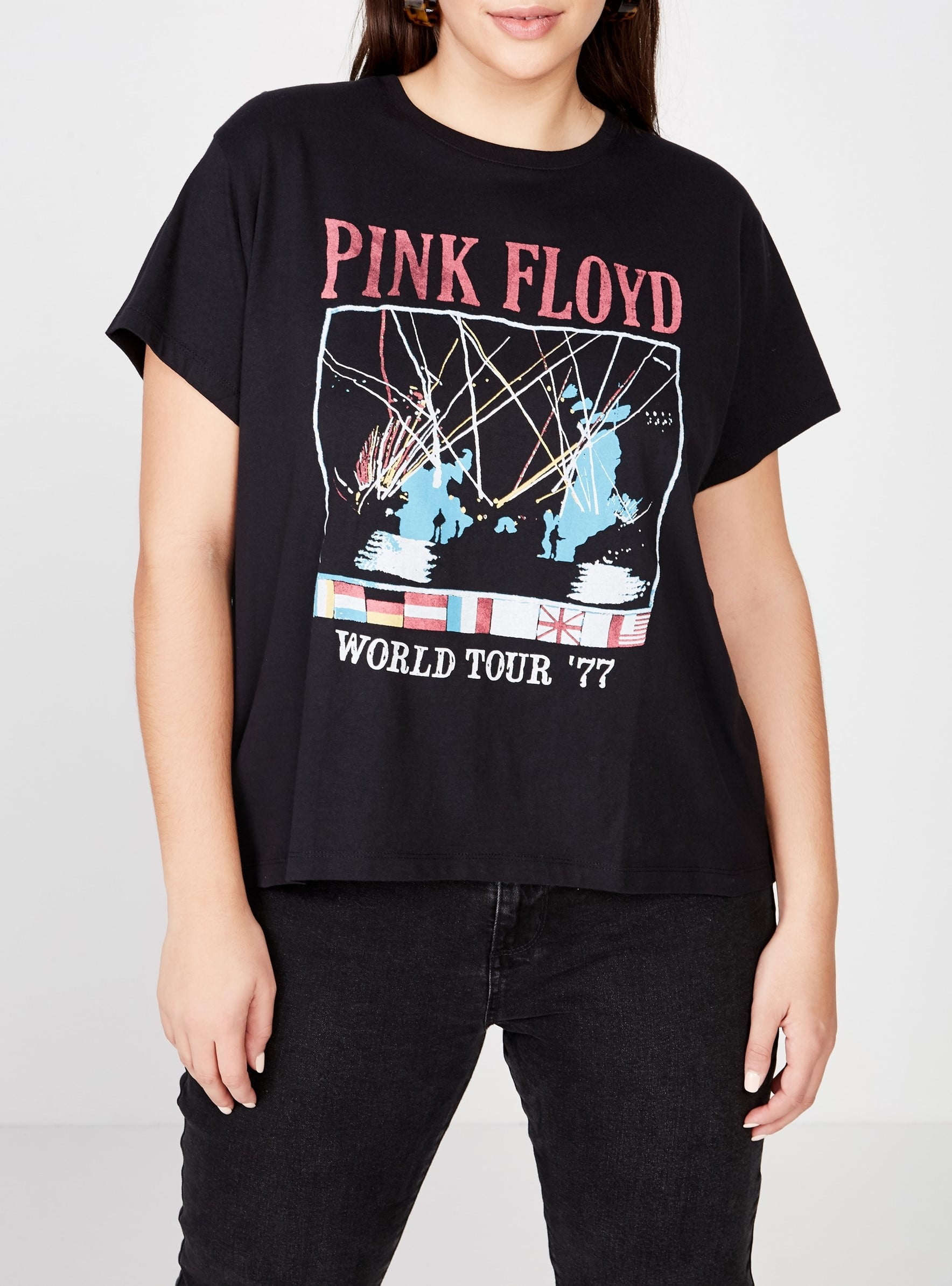 Cotton On Curve Pink Floyd Crewneck T Shirt
