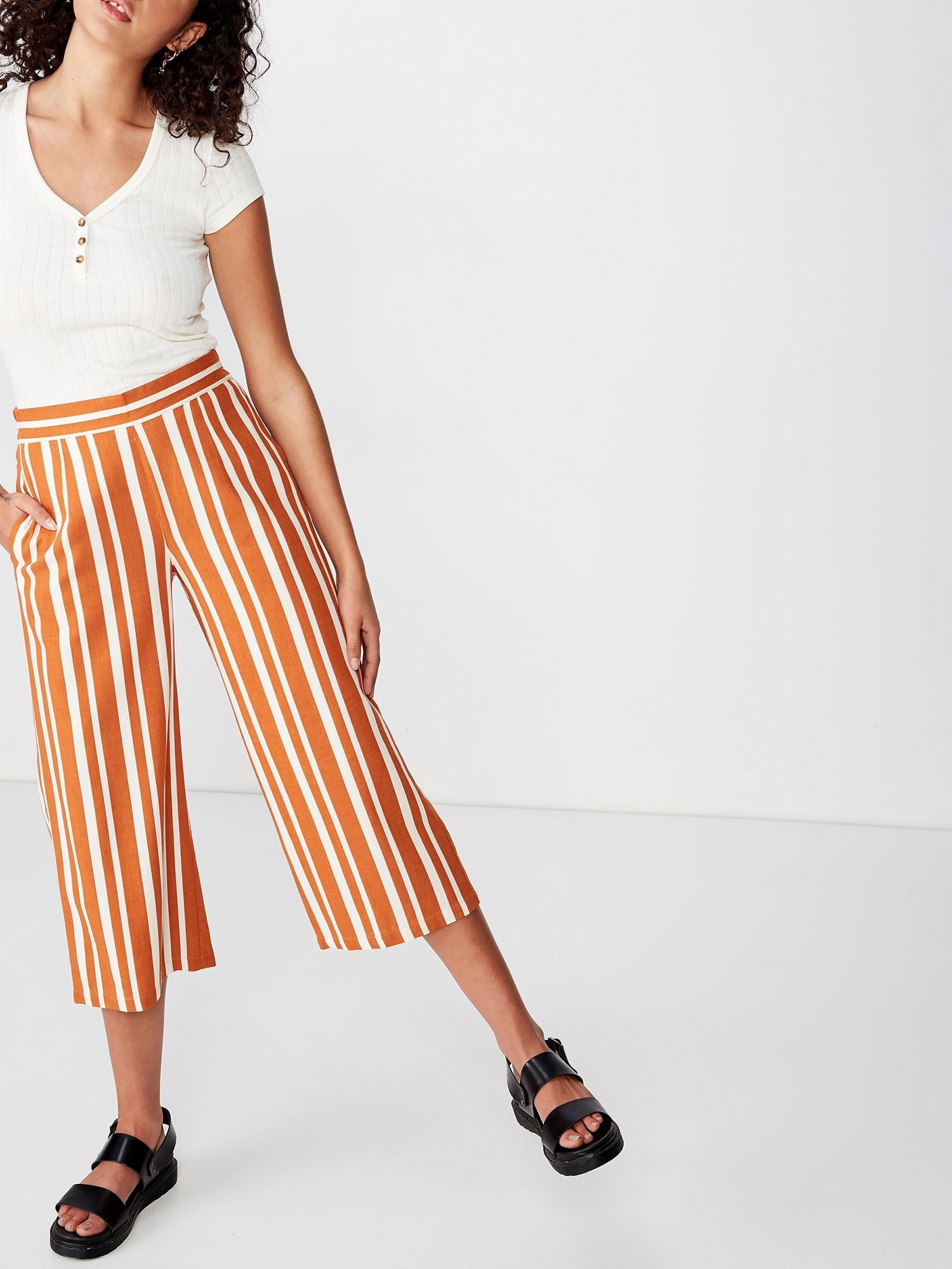 Cotton On Juniors' Sophie Mid Rise Culotte Pants - Walmart.com