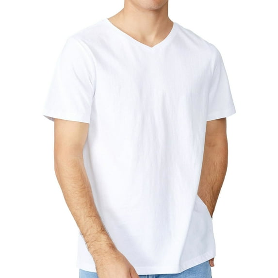 Cotton On Mens Organic Basic T-Shirt, White, XX-Large