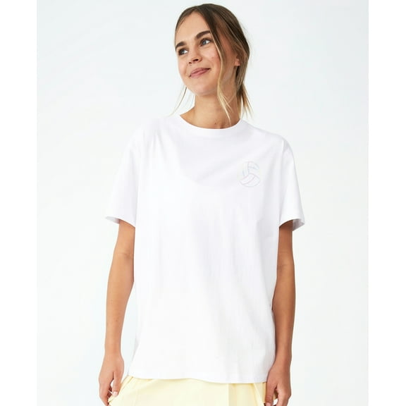 Cotton On Women's Active Organic T-Shirt White Size Large