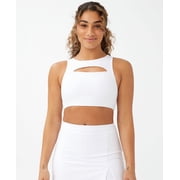 Cotton On Body Womens Smoothing Cut Out Vestlette Top White M