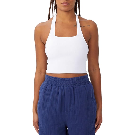 Cotton On Womens Plus Knit Criss-Cross Back Blouse